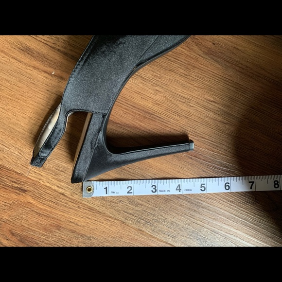 Mootsies Tootsies Moimani Black Satin Heels with Bow - Picture 7 of 7